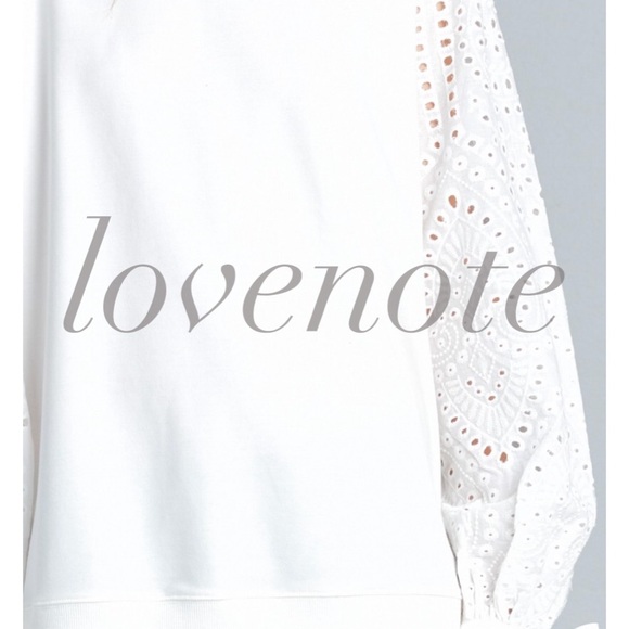 1 left! Sz S! Cotton Blend Long Tie Sleeve Blouse - Picture 4 of 5